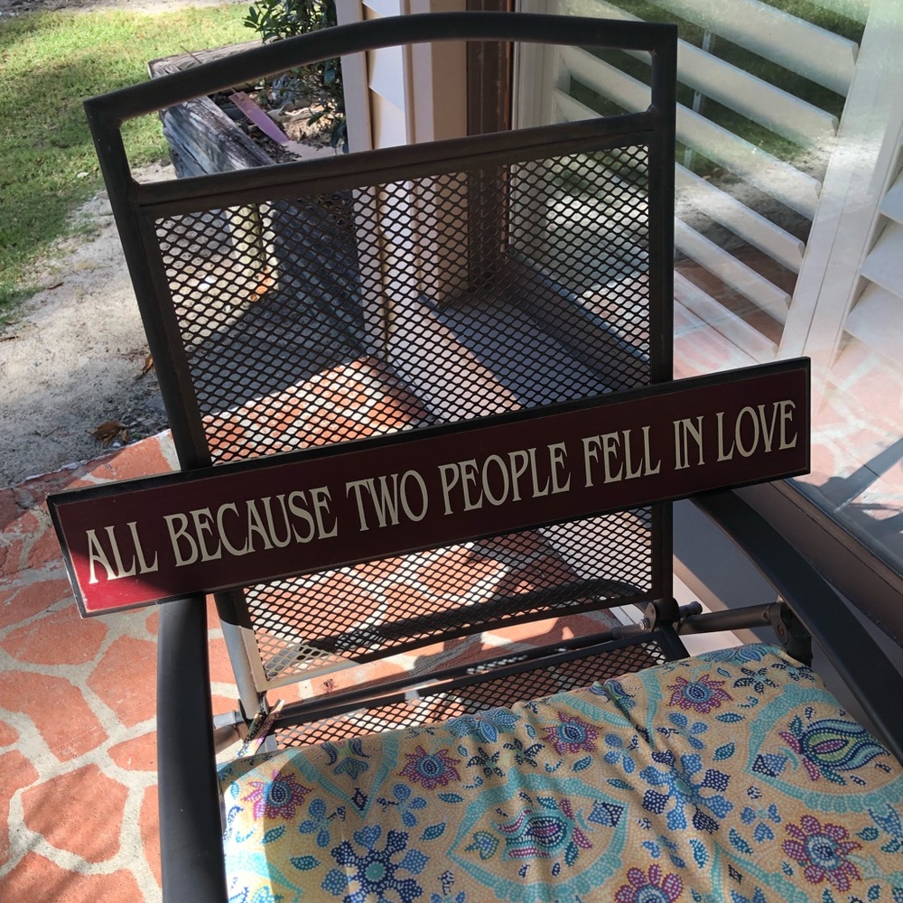 🌿 Wall Sign - All Because Two People Fell In Love